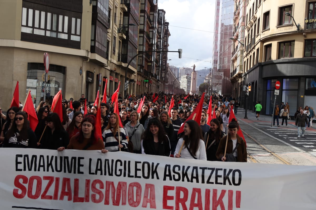 Movilización del 8M de Itaia en Bilbo (Bizkaia). Foto: Itaia/Gedar