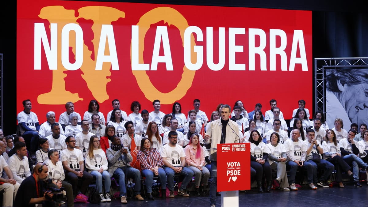 El presidente del Gobierno español, Pedro Sánchez, en un acto en Soria. Foto: Europa Press