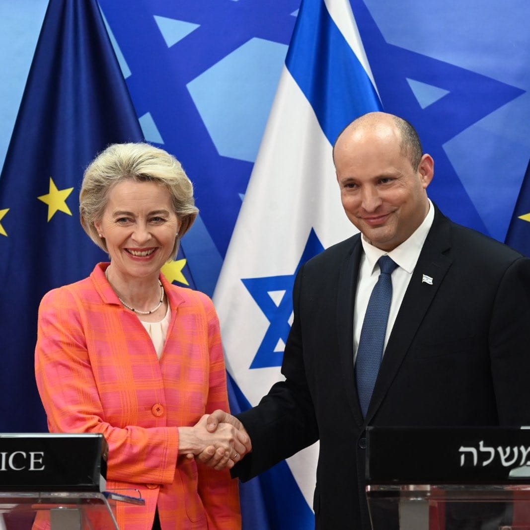  Imagen de archivo de una reunión bilateral UE-Israel. Foto: @vonderleyen (X)