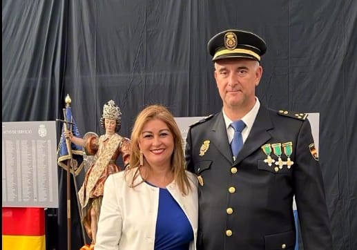 Luis Fernández, Jefe Antidroga de la Policía Nacional en Valladolid, y su mujer Marta Sanz, concejala del PP y exlider de Ciudadanos en CyL. Foto: vía Fonsi Loaiza