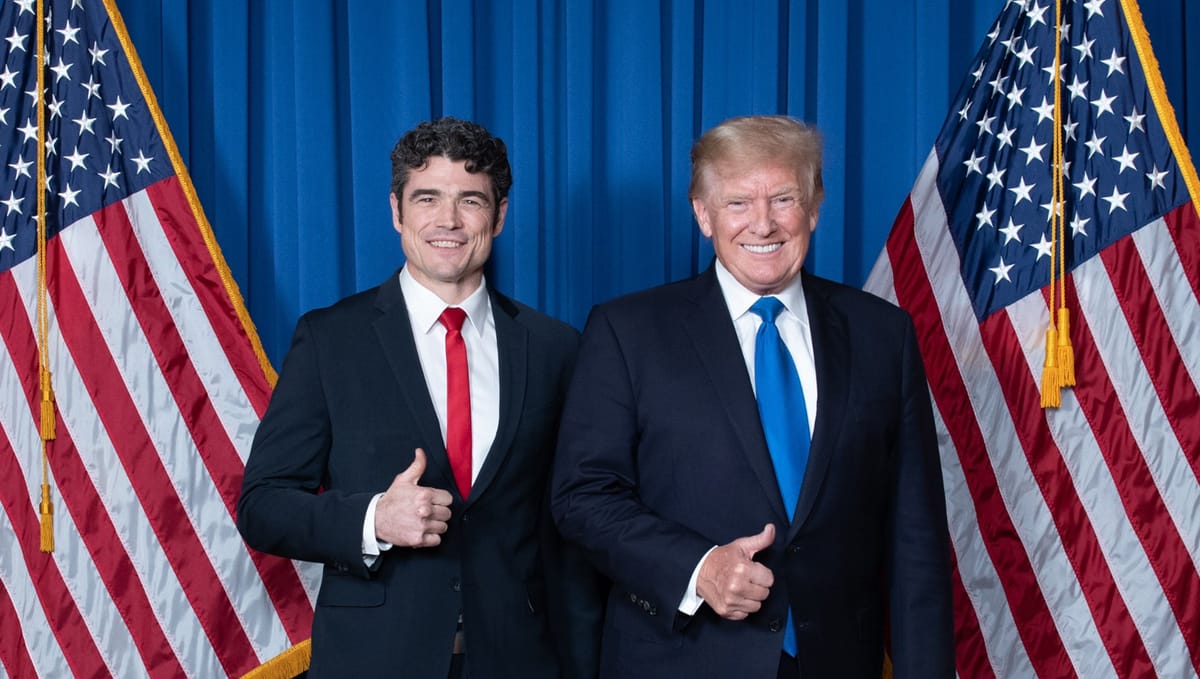 Imagen de archivo de Joe Kent y Donald Trump. Foto: @joekent16jan19 (X)