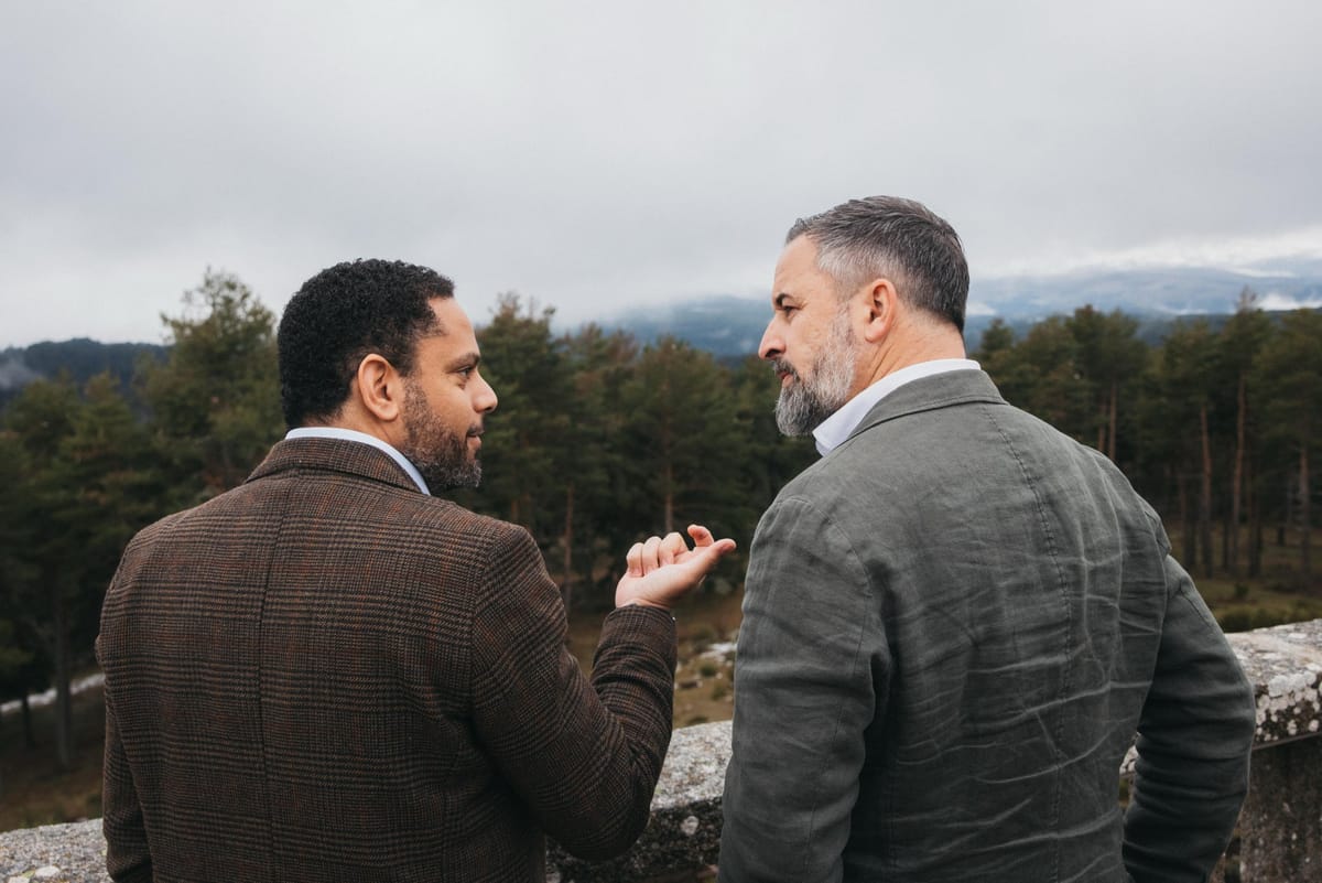 Imagen de Ignacio Garriga y Santiago Abascal. Foto: Vox