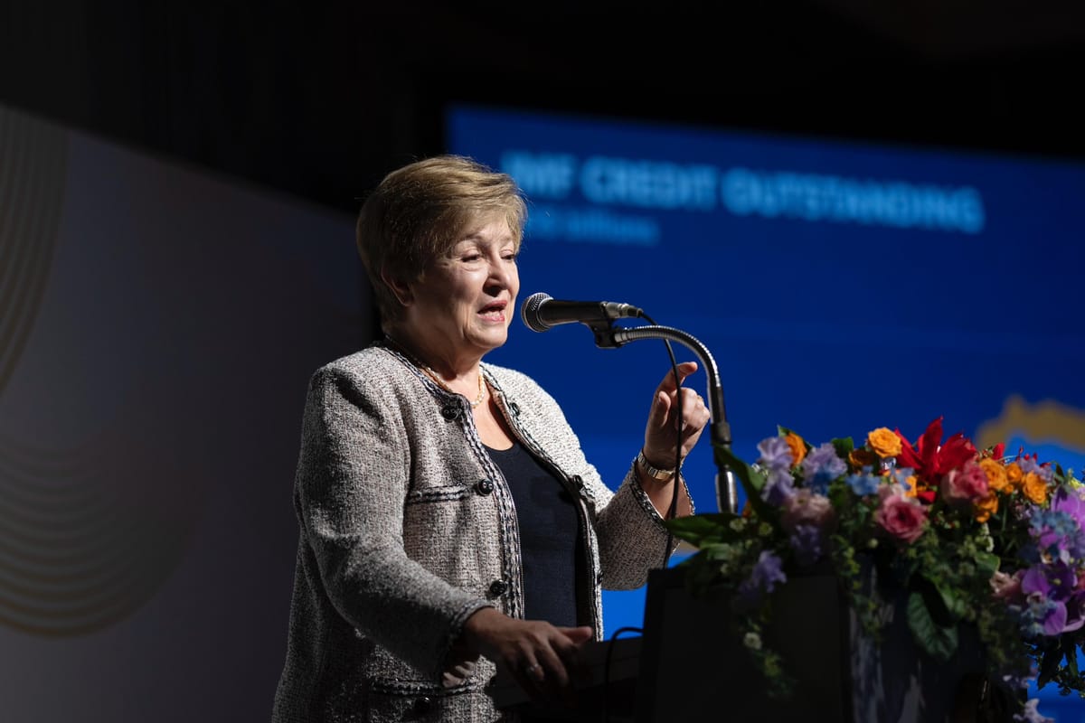 La directora gerente del Fondo Monetario Internacional (FMI), Kristalina Georgieva. Foto: @KGeorgieva (X)