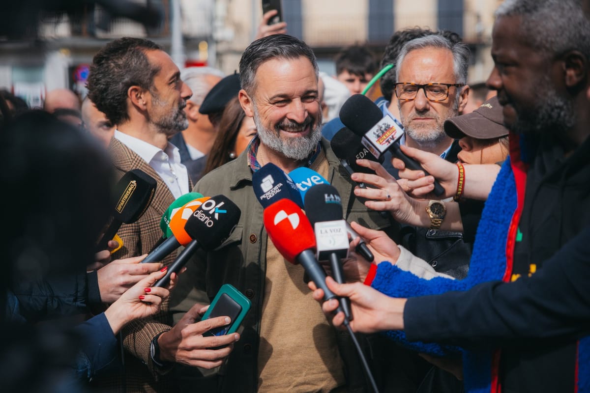 Imagen de archivo de Santiago Abascal, líder de Vox. Foto: @Santi_ABASCAL (X)