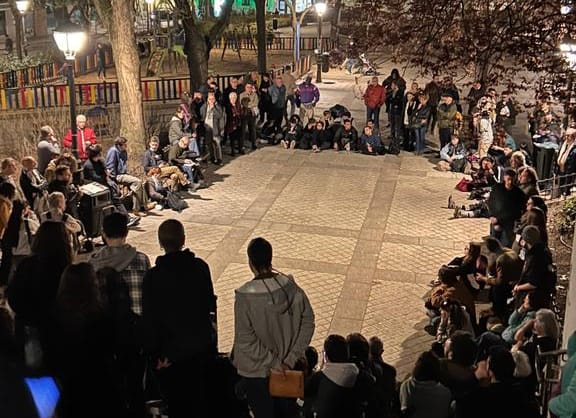 Primera asamblea abierta de la Asamblea Internacionalista de Madrid. Foto: Asamblea Internacionalista de Madrid