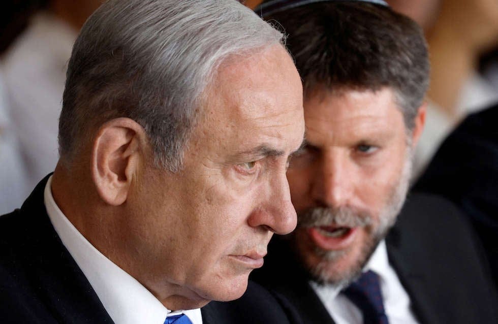 Imagen de archivo del primer ministro israelí Benjamin Netanyahu y el ministro de Finanzas Bezalel Smotrich. Foto: N/D