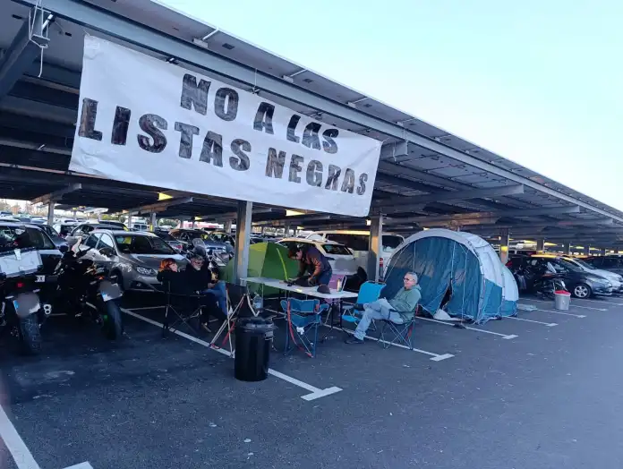 Trabajadores acampan en Navantia San Fernando por las “listas negras”