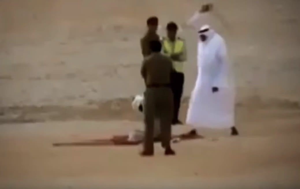 Imagen de archivo de una decapitación con espada en Arabia Saudí. Foto: vía Europa Press