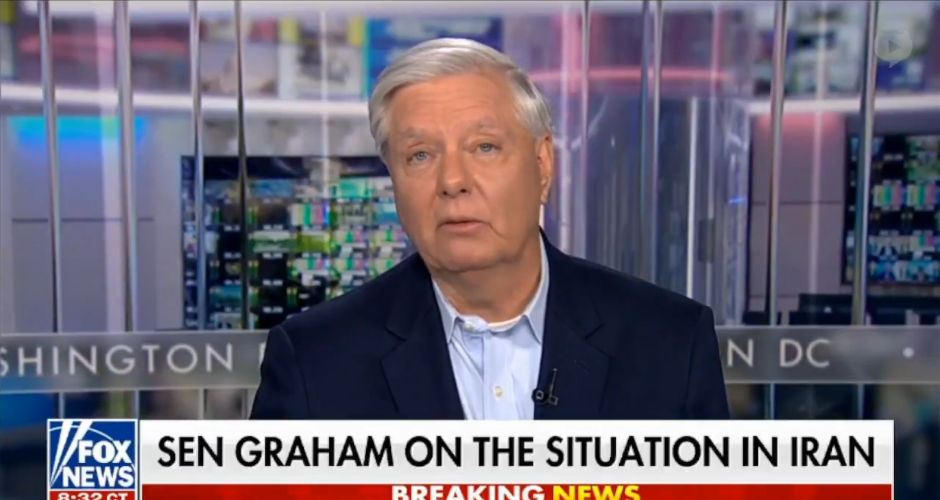 El senador republicano Lindsey Graham. Fotograma: Fox News