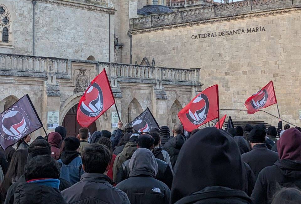 Movilización antifacista en Burgos