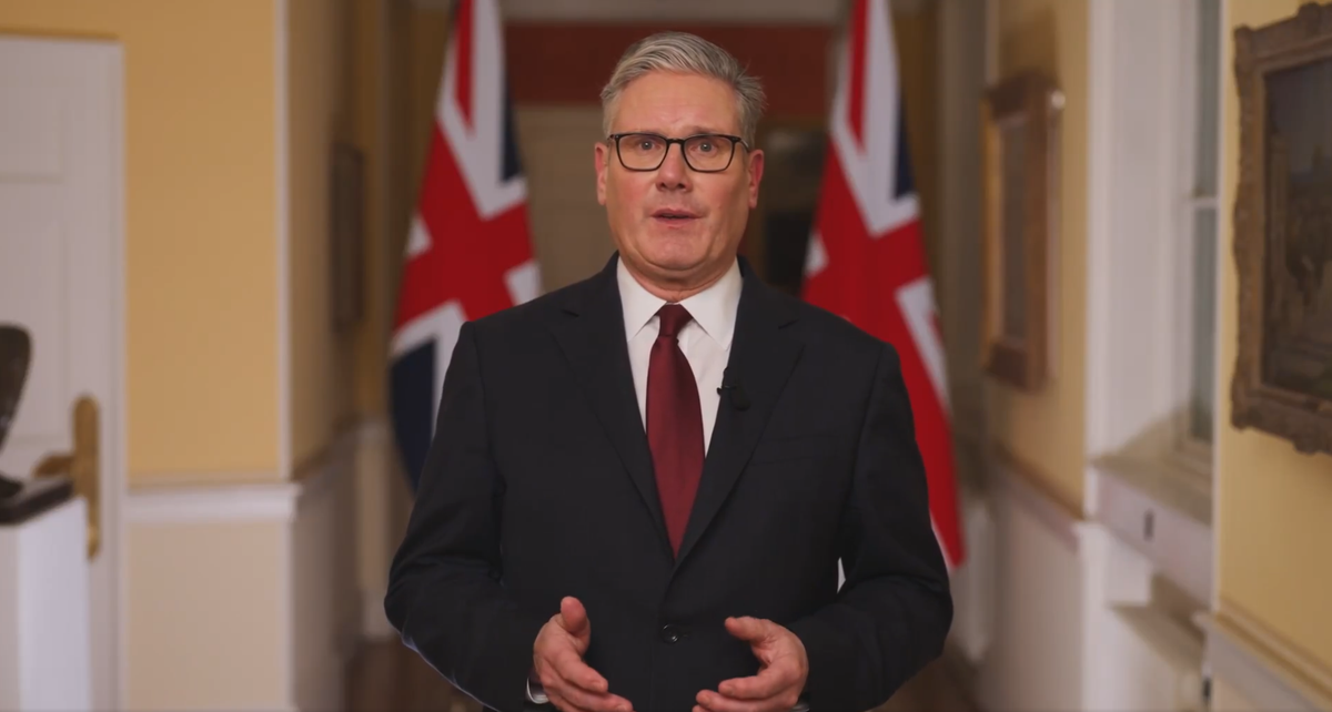 Fotograma del vídeo-comunicado del primer ministro británico Keir Starmer sobre Irán. Foto: @Keir_Starmer (X)