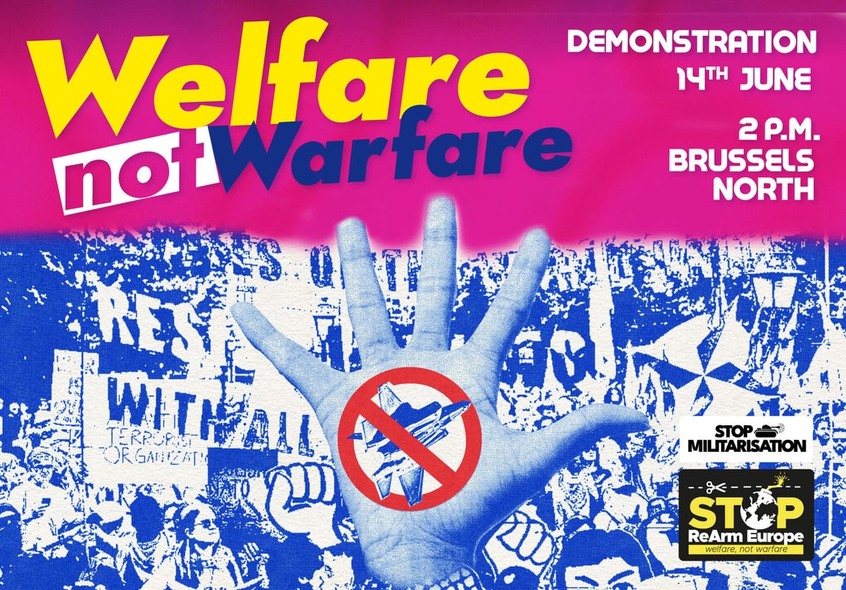 Cartel de la campaña 'Wellfare, not Warfare'. Foto: stoprearm.org