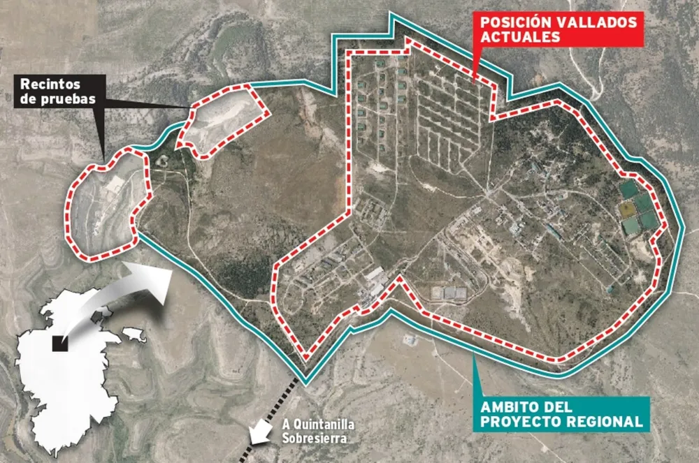 Plano de la nueva fábrica de Rehinmetall en Burgos. Foto: diariodeburgos.es