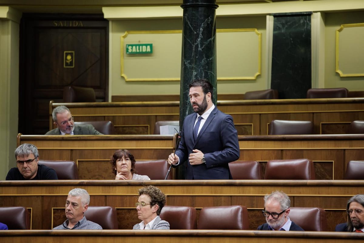 Imagen de archivo del diputado de EH Bildu Jon Iñarritu. Foto: congreso.es
