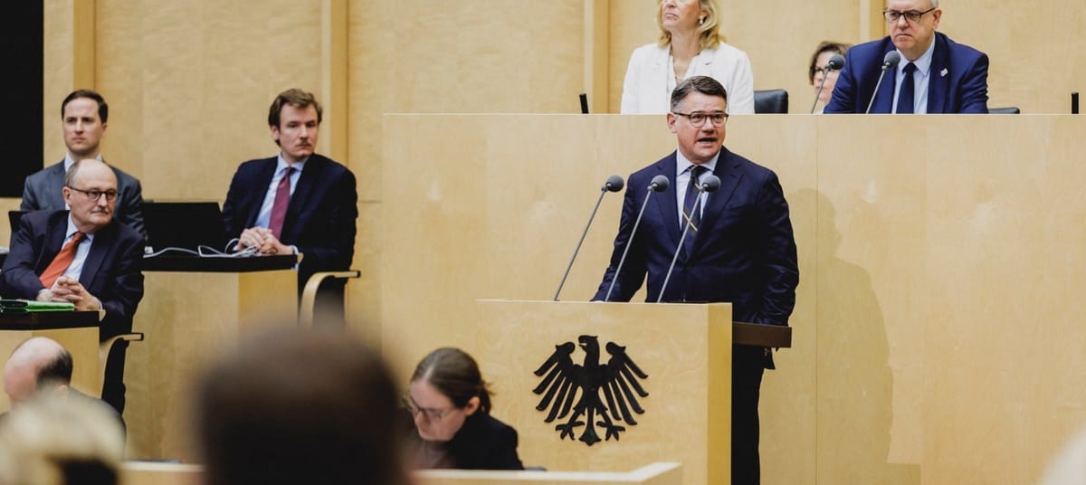 Boris Rhein en el Bundesrat. Foto: @Boris_Rhein (X)