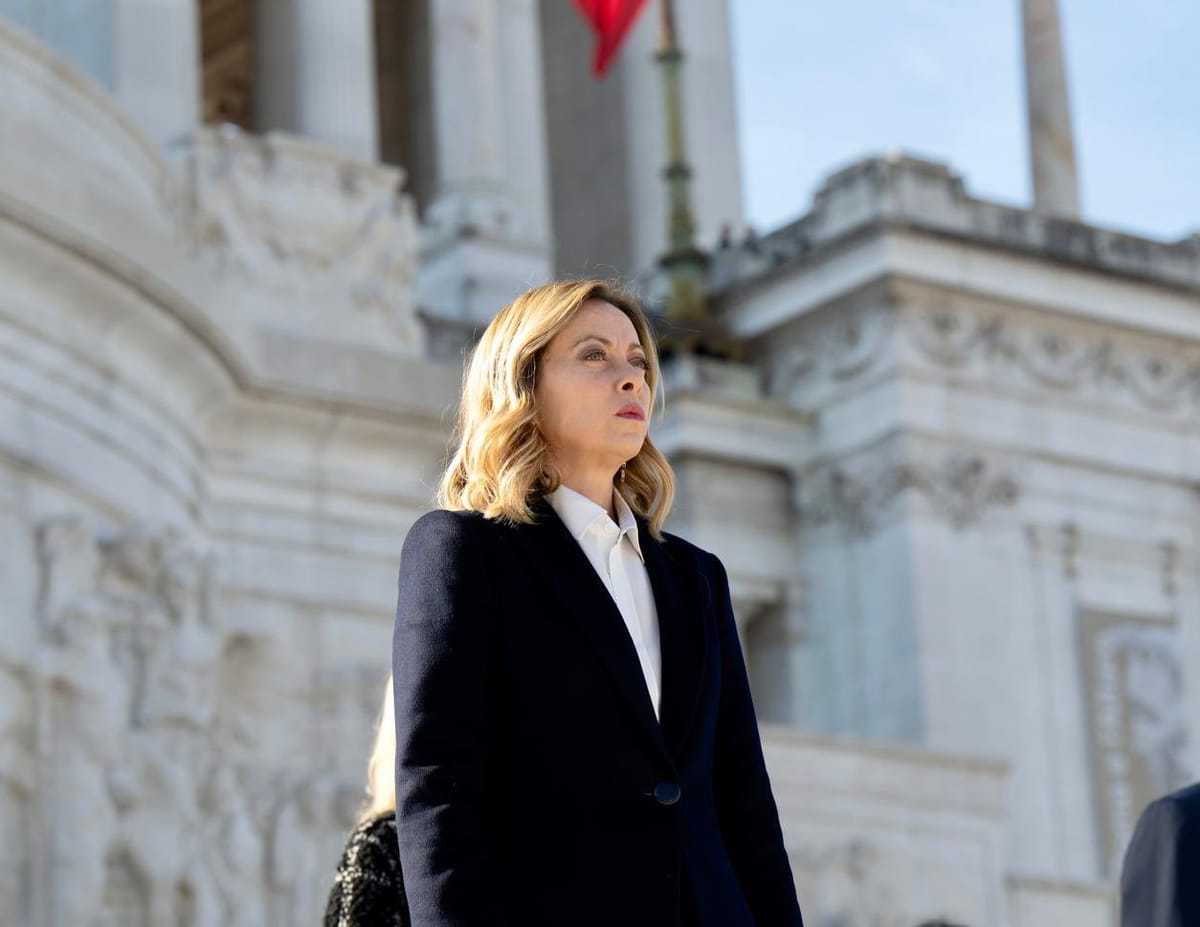 Imagen de archivo de la primera ministra italiana, Giorgia Meloni. Foto: @GiorgiaMeloni (X)