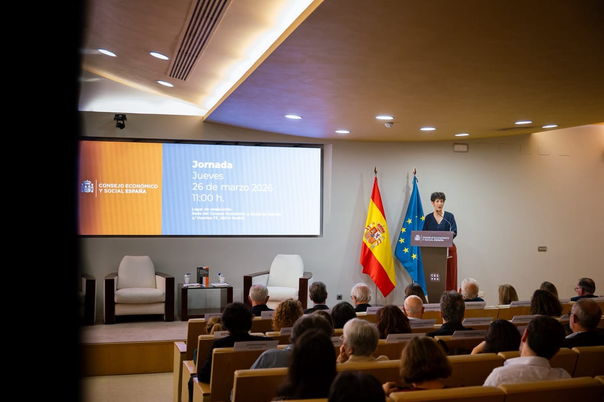 Imagen de archivo de la ministra de Inclusión, Seguridad Social y Migraciones, Elma Saiz. Foto: @SaizElma (X)