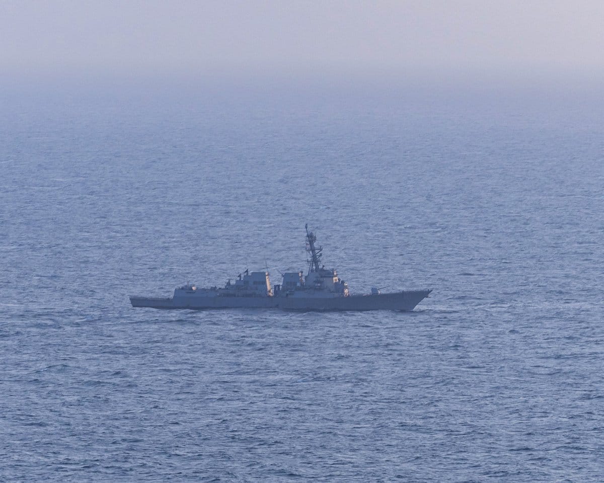 Imagen de archivo del USS Spruance. Foto: @CENTCOM (X)