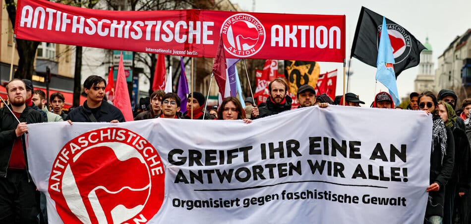 Manifestación antifascista en Berlín. Foto: Po-Ming Cheung/Junge Welt