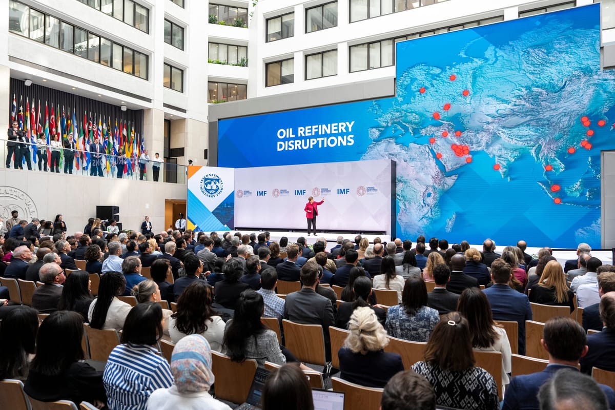 Imagen de archivo de un acto del FMI. Foto: @KGeorgieva (X)