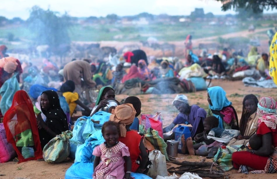Imagen de archivo de refugiados sudaneses. Foto: vía Sudan Tribune