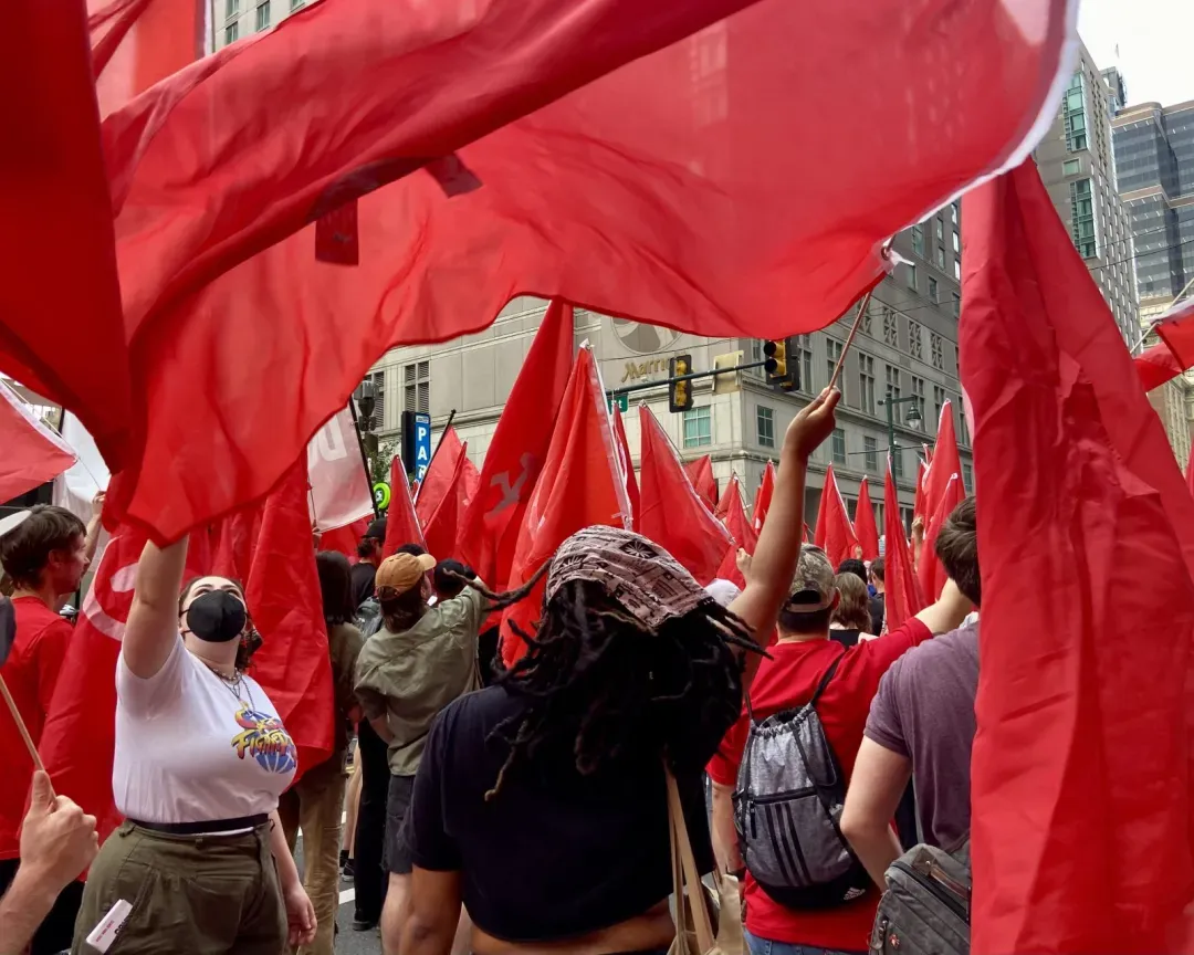 Imagen de archivo de una manifestación comunista en EEUU. Foto: communistsusa.org
