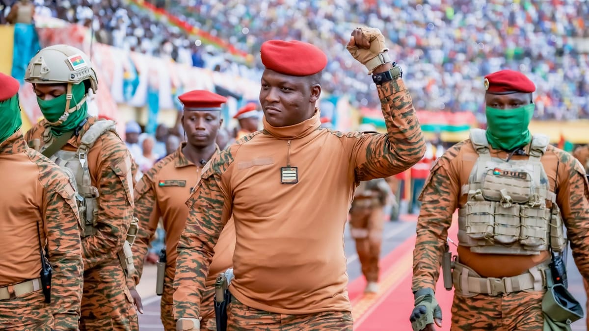 Imagen de archivo de Ibrahim Traoré, presidente de Burkina Faso. Foto: vía Ibrahim Traoré (X)