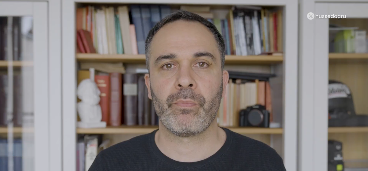 Imagen de archivo de Hüseyin Doğru, periodista alemán en muerte civil por sus coberturas sobre Palestina y publicaciones en redes sociales. Foto: @hussedogru (X)