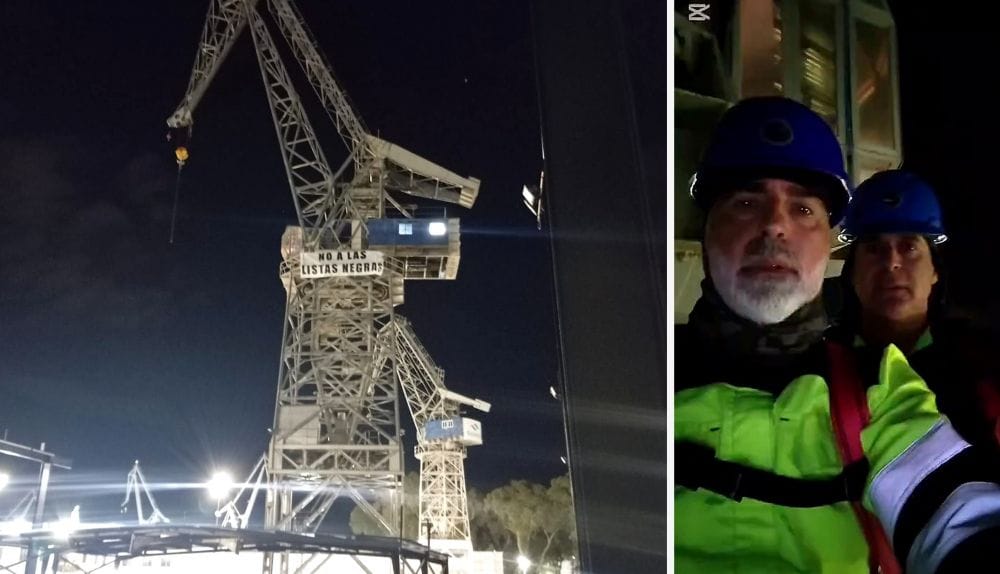 Manuel Balber y Jesús Galván, trabajadores del metal de Cádiz vetados en el sector del metal. Fotos: CTM vía La Voz del Sur
