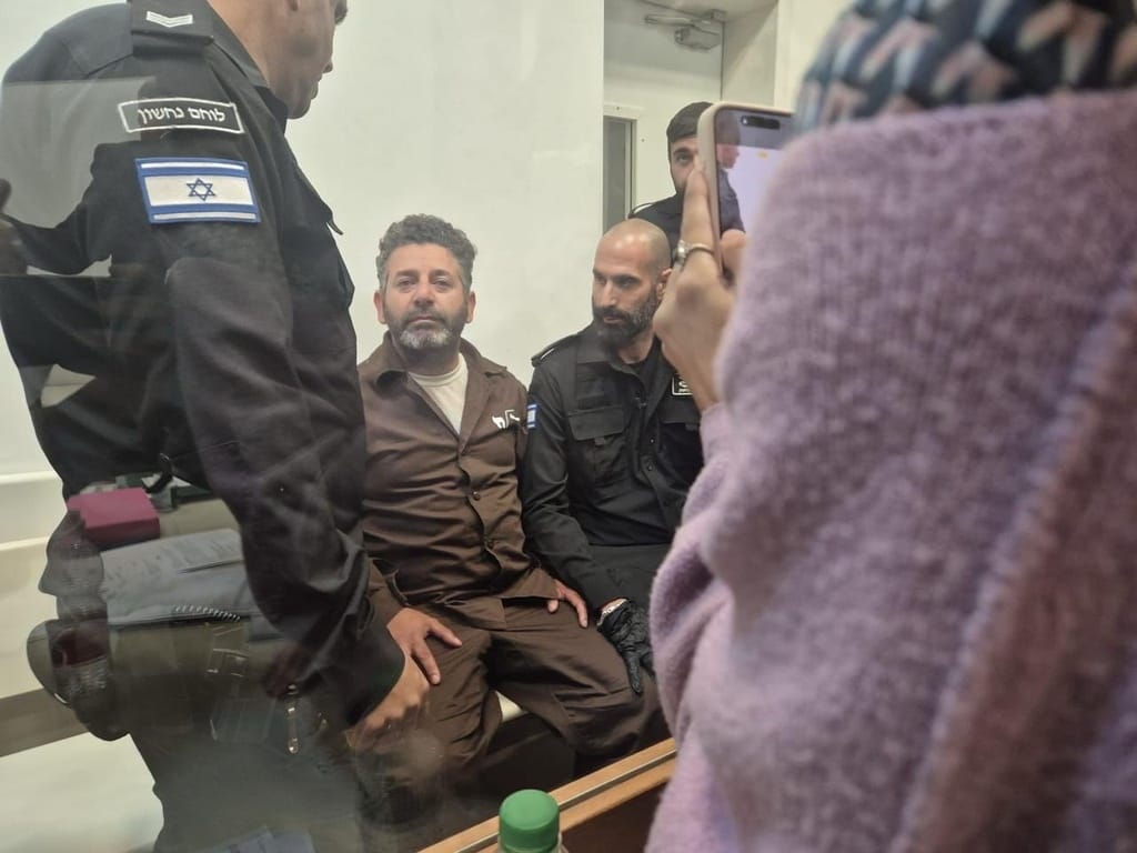 Saif Abukeshe durante su detención. Foto: Global Sumud Flotilla.
