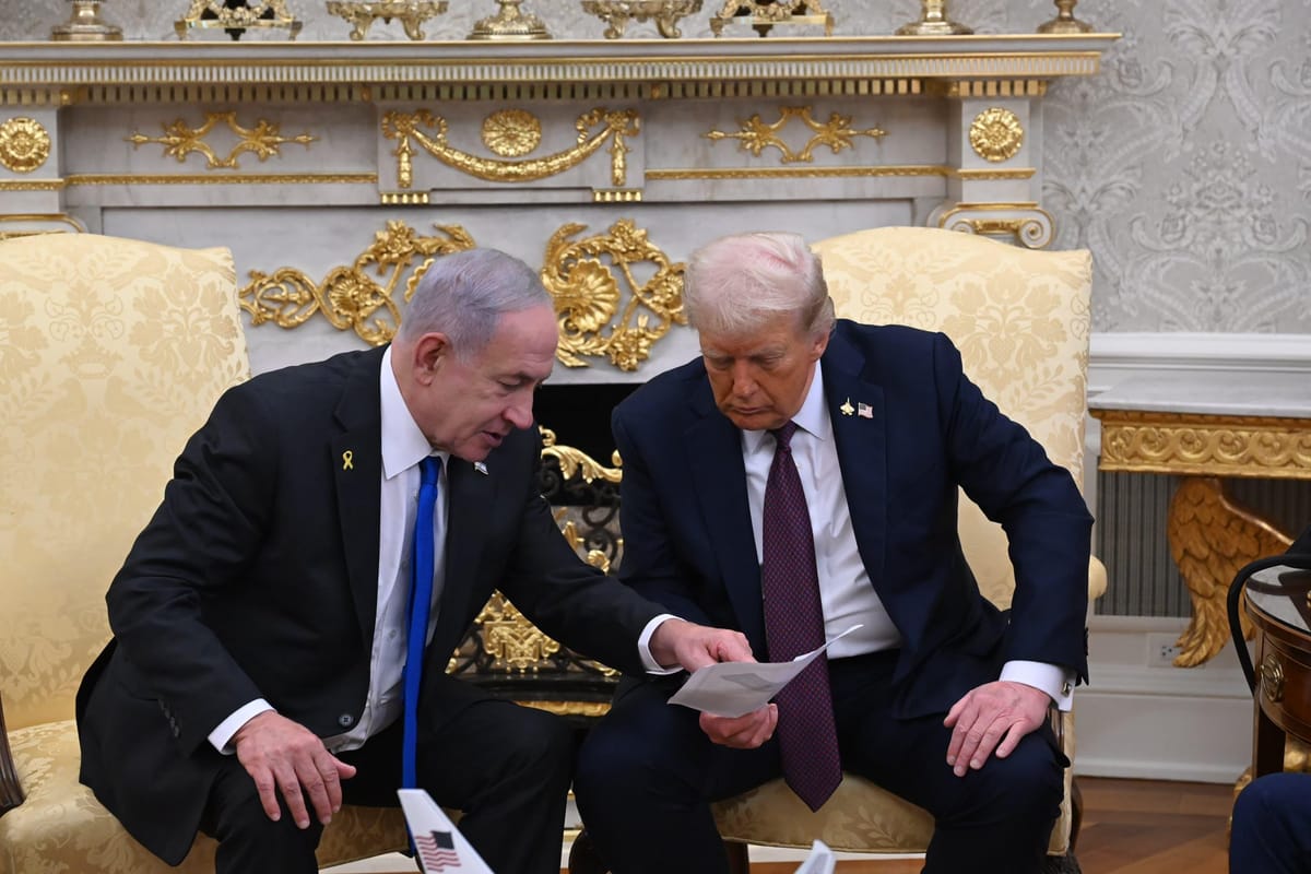 Imagen de archivo de Benjamin Netanyahu y Donald Trump en la Casa Blanca. Foto: The White House (X).