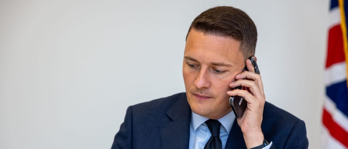 Wes Streeting, exsecretario de Sanidad del Reino Unido. Foto: @wesstreeting (X)