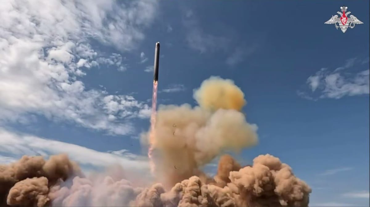 Prueba de lanzamiento del RS-28 Sarmat. 