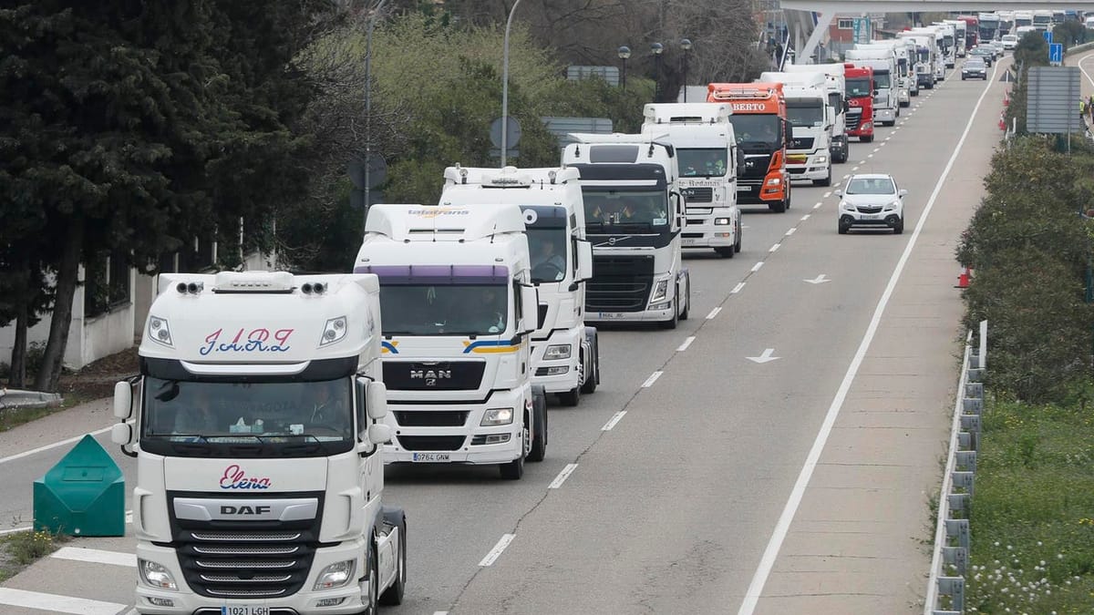 Huelga indefinida en el transporte por carretera a partir del 8 de junio