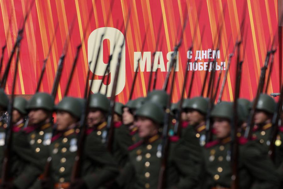 Imagen de archivo de un desfile del Día de la Victoria en Moscú. Foto: AFP
