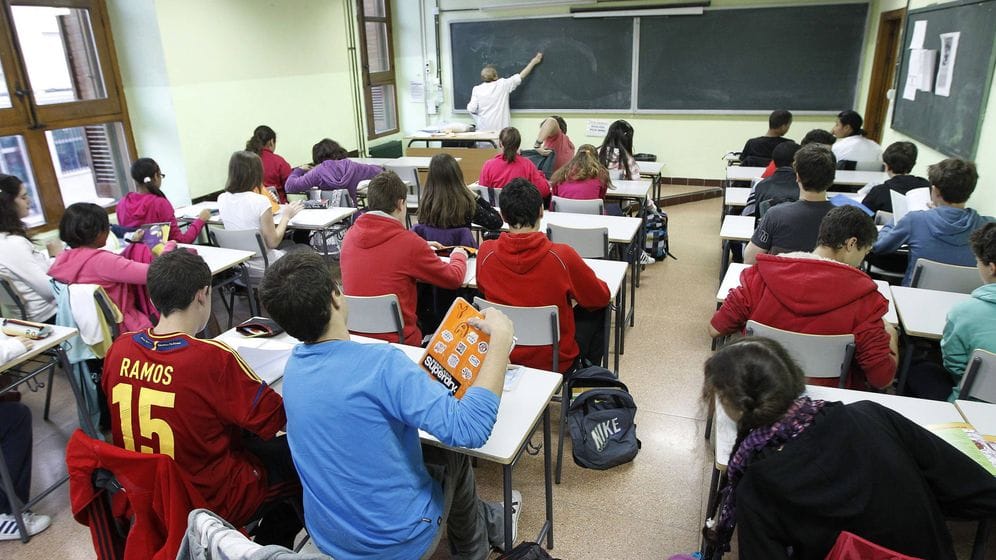 Imagen de archivo de un aula del sistema público. Foto: elconfidencial.com