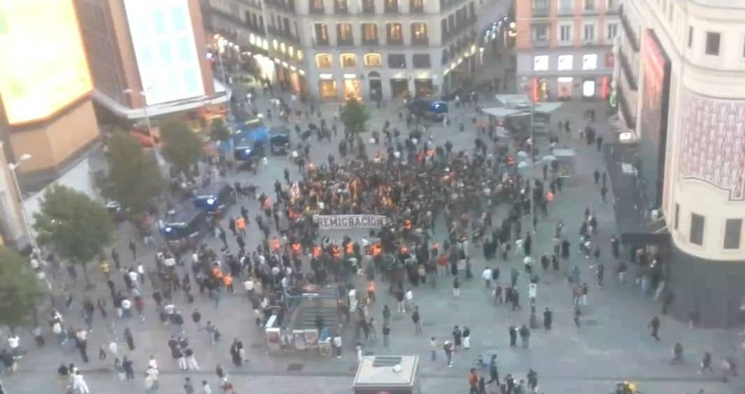 ‘Pinchazo’ de Falange en el centro de Madrid
