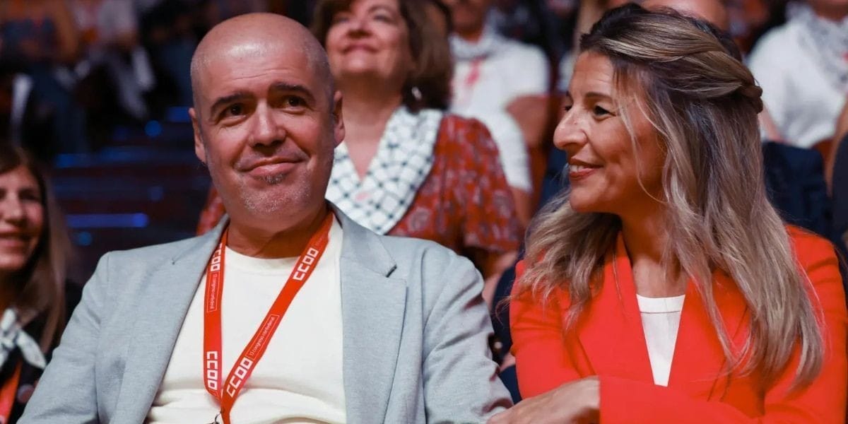 Unai Sordo junto a Yolanda Díaz. Foto: huffingtongpost.es