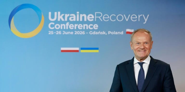 El primer ministro polaco, Donald Tusk, durante la cumbre en Gdansk. Foto: AFP