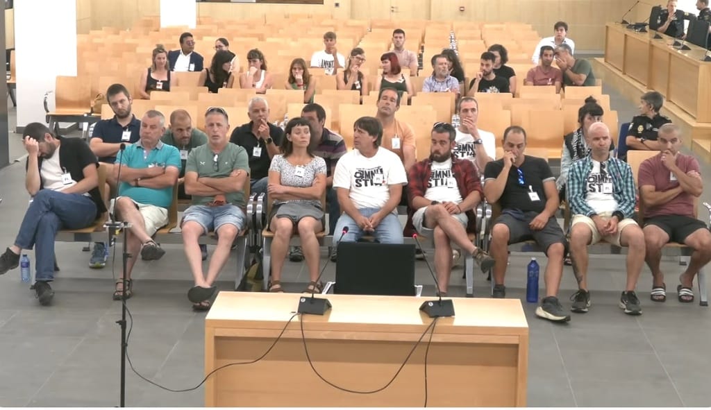 Imagen del juicio en la Audiencia Nacional. Foto: GEDAR LANGILE KAZETA