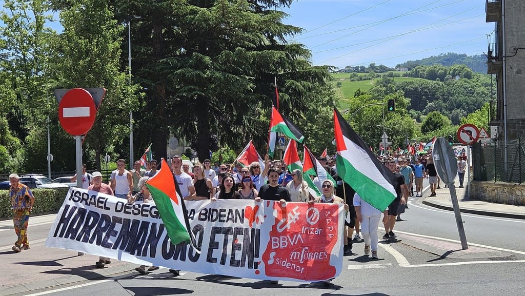 Manifestación en Beasain, 13 de junio. Foto: GEDAR LANGILE KAZETA
