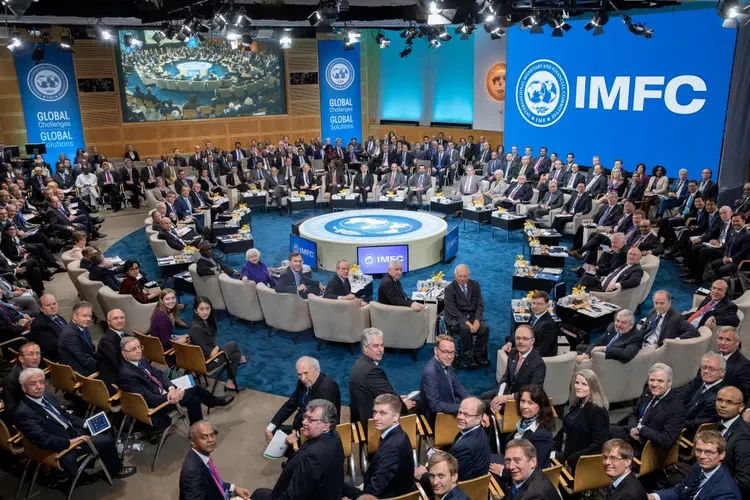 Miembros del FMI en su sede en Washington. Foto: Getty Images News