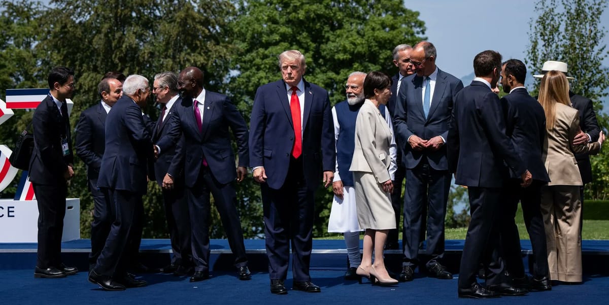 Líderes de las potencias occidentales del G7 en Évian. Foto: cnn.com