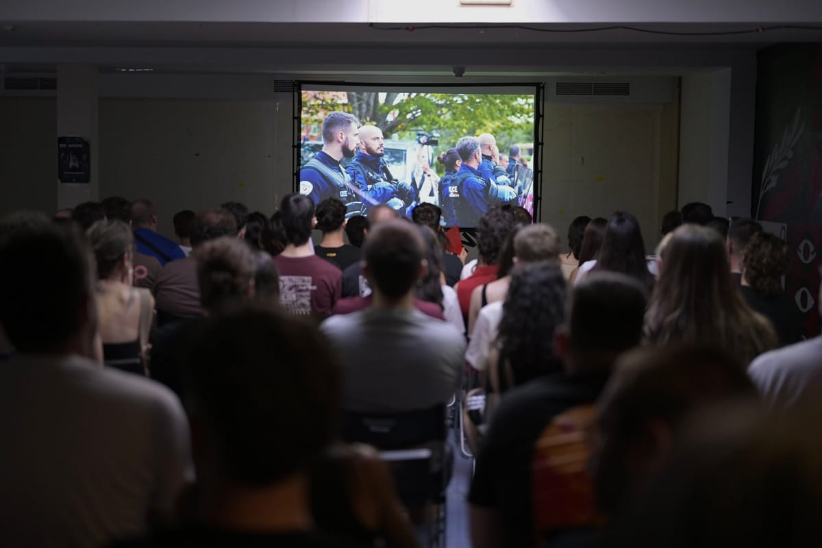 Proyección del documental en Madrid, el 13 de junio. Foto: @CJS_Madrid (X)