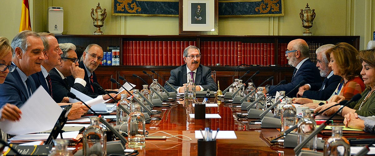 Imagen de una reunión de los vocales del Consejo General del Poder Judicial. Foto: elmundo.es