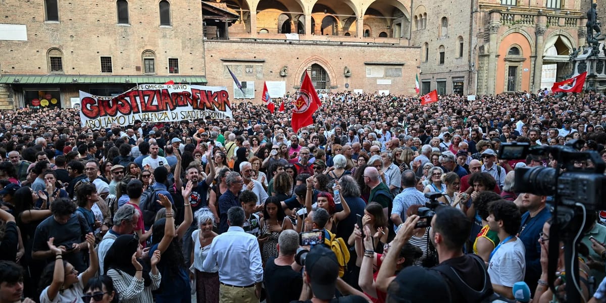 Protestas en Bolonia tras el asesinato de Abderrahim Fakir a manos de la policía