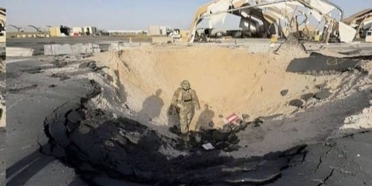Base Aérea Muwaffaq Salti en Jordania tras un ataque iraní. Foto: @ME_Observer_ (X)