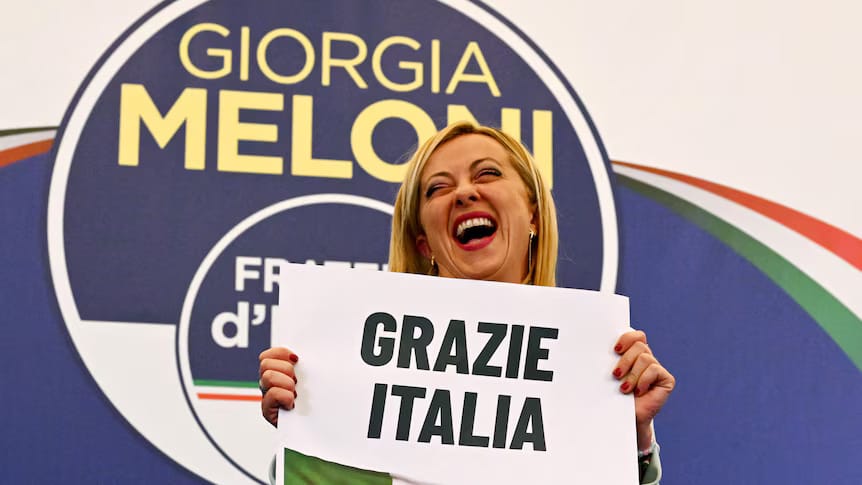 Imagen de archivo de la primera ministra italiana Giorgia Meloni. Foto: AFP