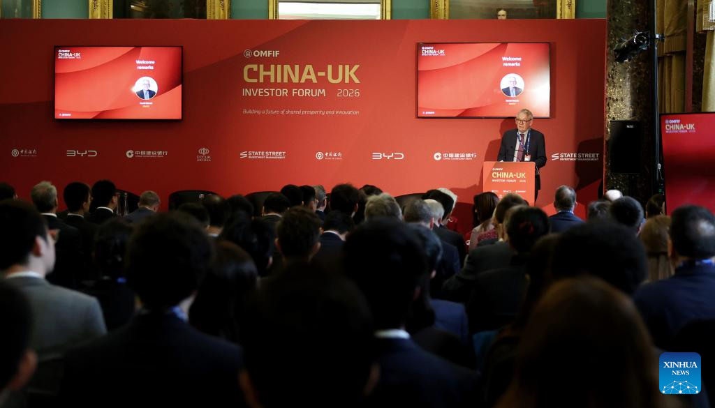 Foro de inversores China-Gran Bretaña en Londres, Gran Bretaña, el 24 de marzo de 2026. (Xinhua/Li Ying)