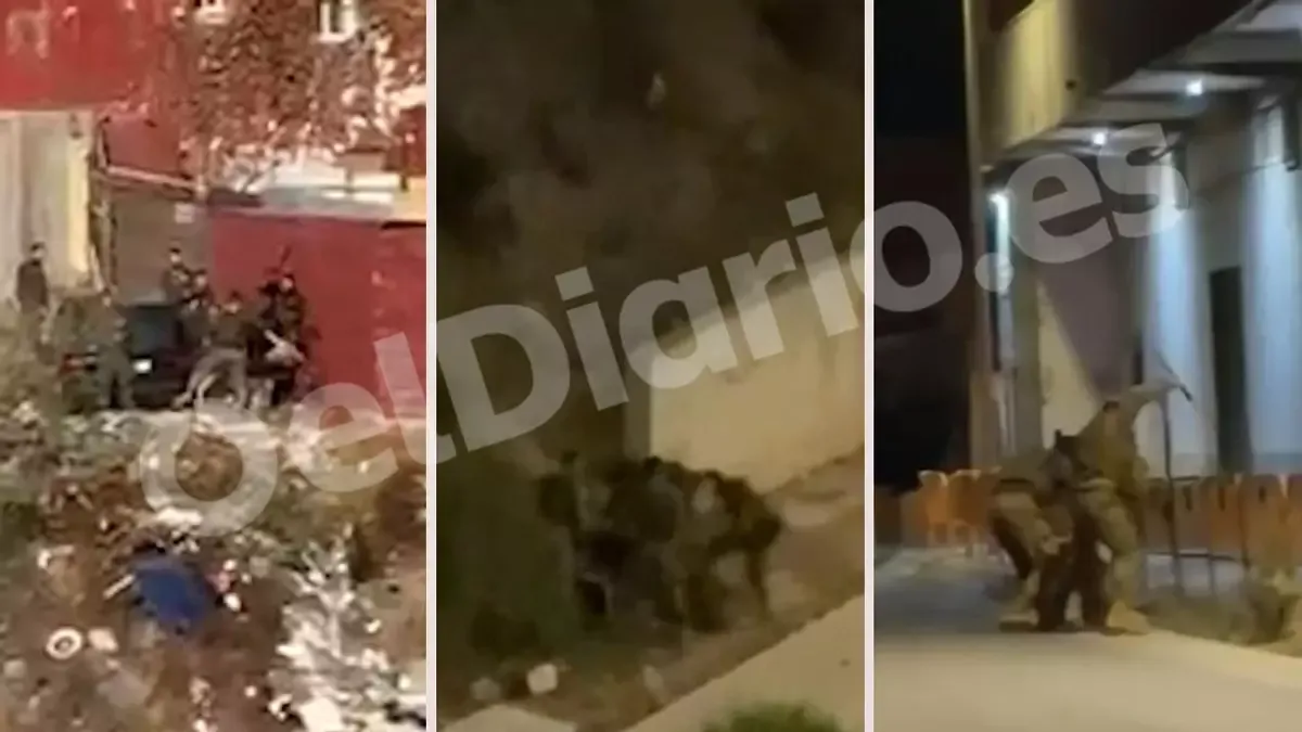 Fotogramas de distintas agresiones grabadas en vídeo y a las que ha tenido acceso elDiario.es.